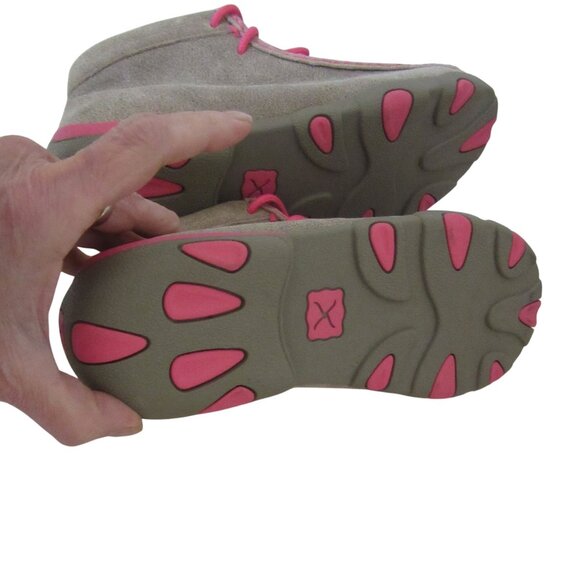 New, Twisted X Tough Enough to Wear Pink Driving Mocs 7.5M - Picture 5 of 6